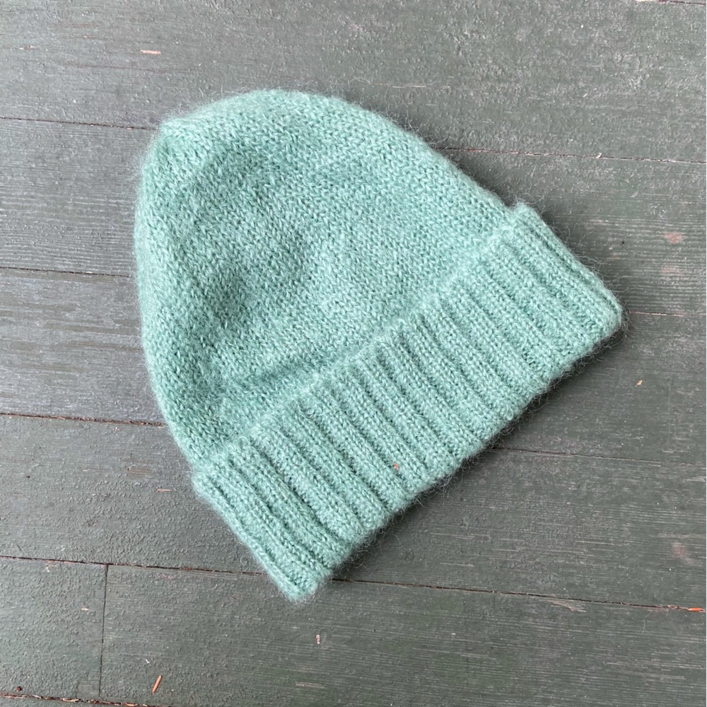 Caron Callahan Paige Mohair Beanie - Seafoam